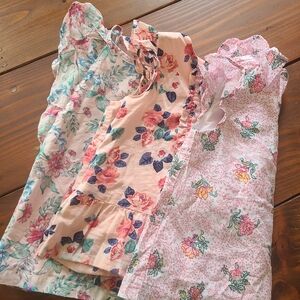 Janie and Jack Floral Print Blouses Set - 4T